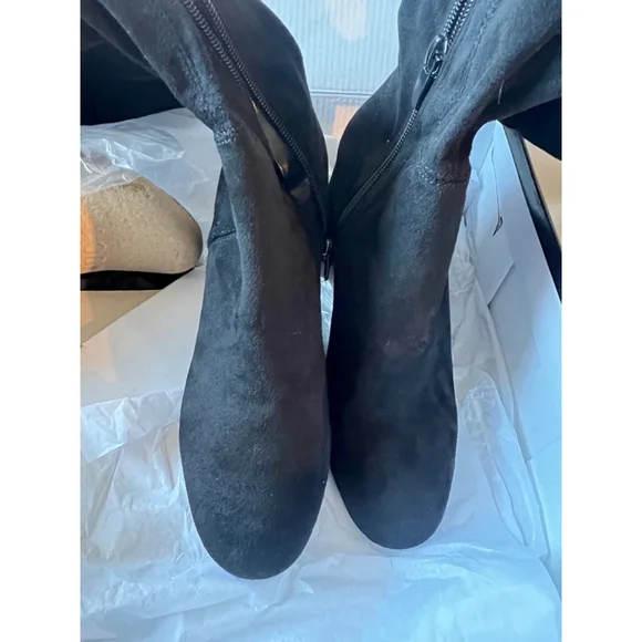 NIB Nine West Yanie2 Women's Over-The-Knee Boots Size 7 Black - Picture 7 of 11